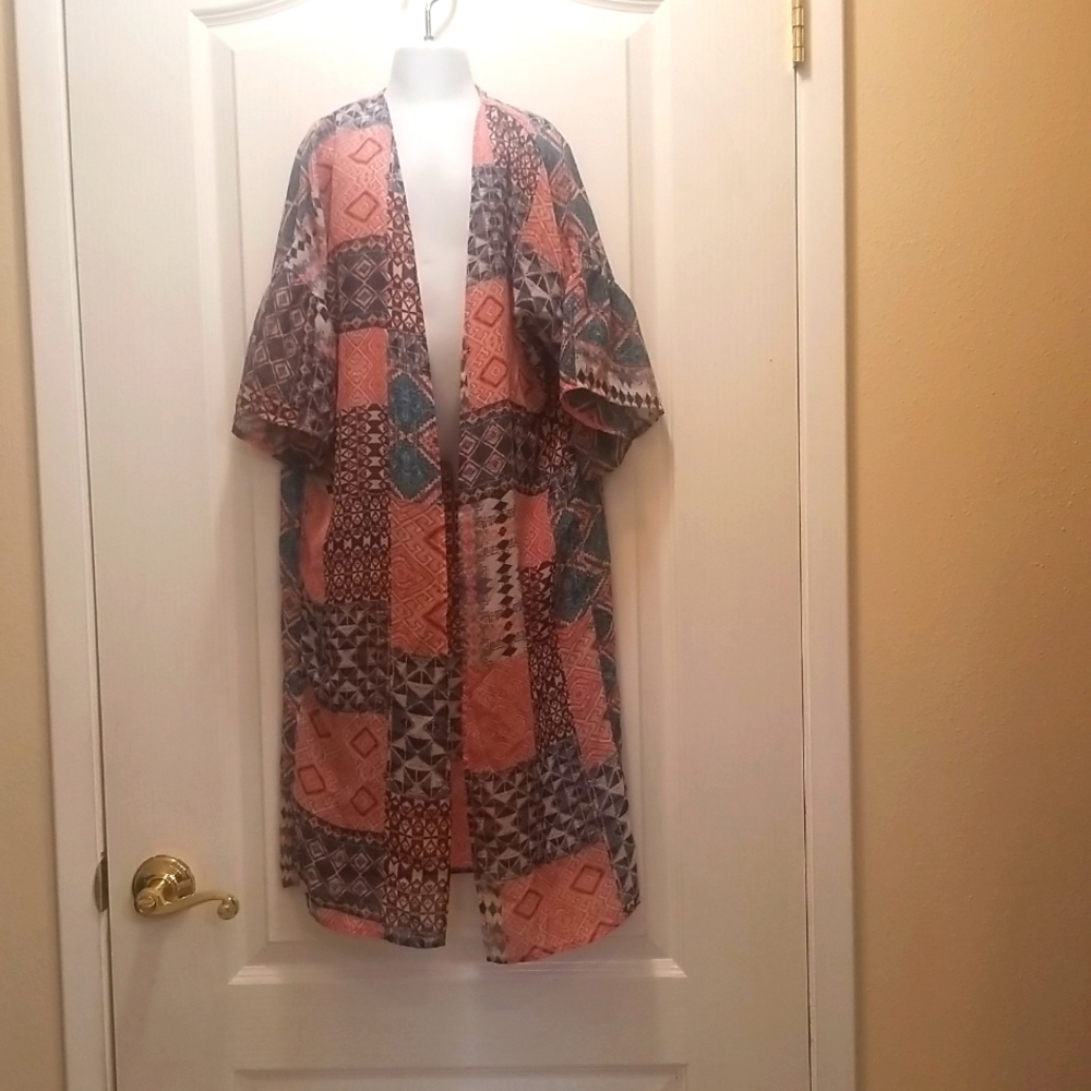 Kids silk multi-colored caftan
